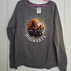 Harry Potter Hogwarts flip sequin sweatshirt size 10/12 kids